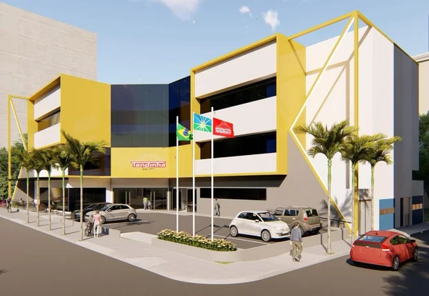 Estrutura comercial da Tendinha Lanches conduzida pela Icconne